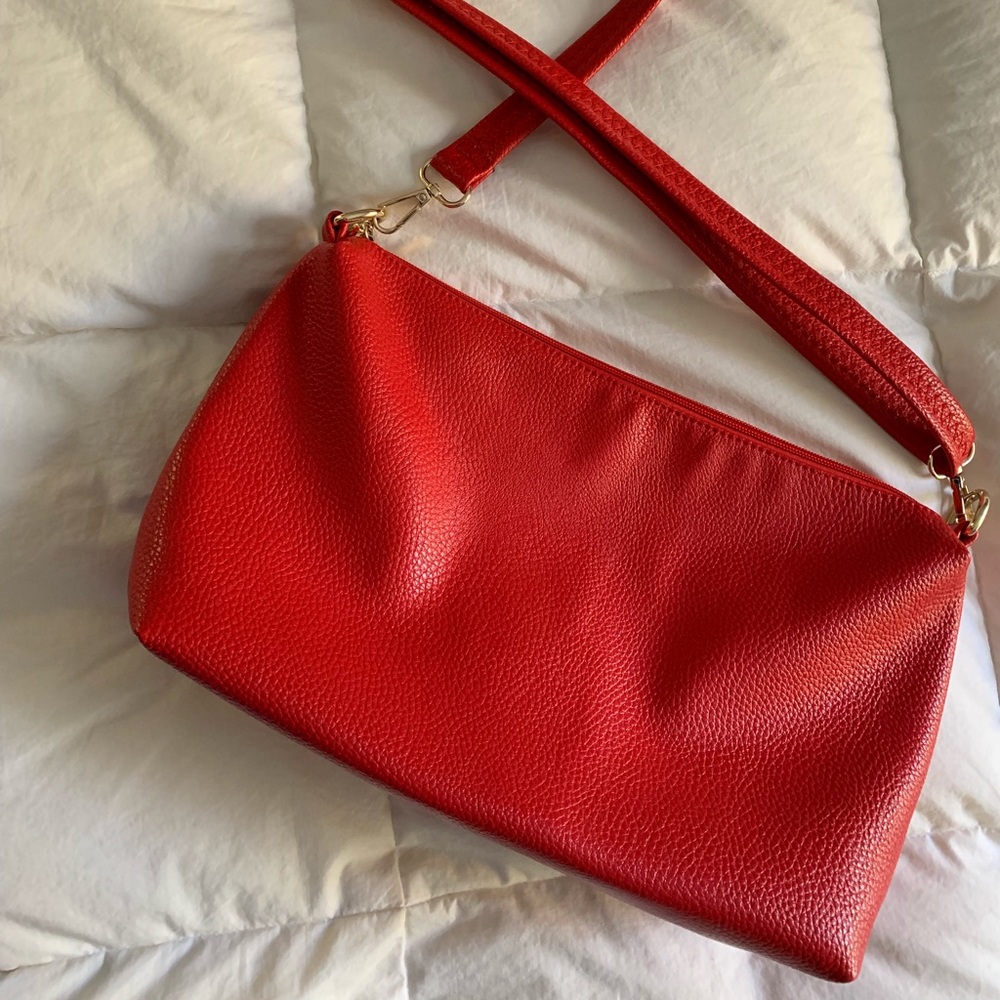 Red crossbody bag